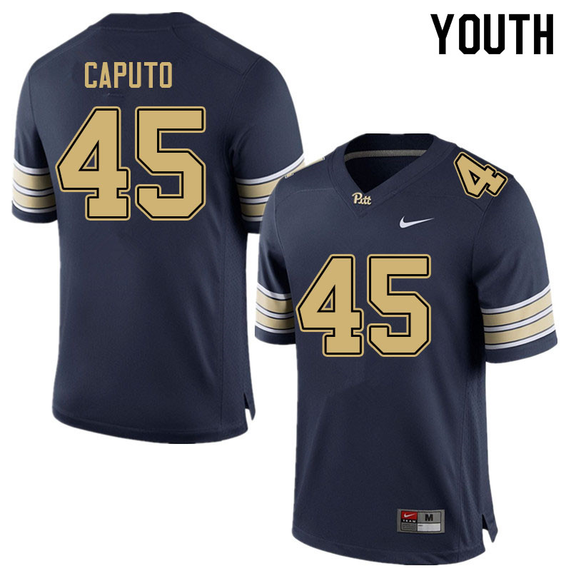 Youth #45 Dante Caputo Pitt Panthers College Football Jerseys Sale-Navy